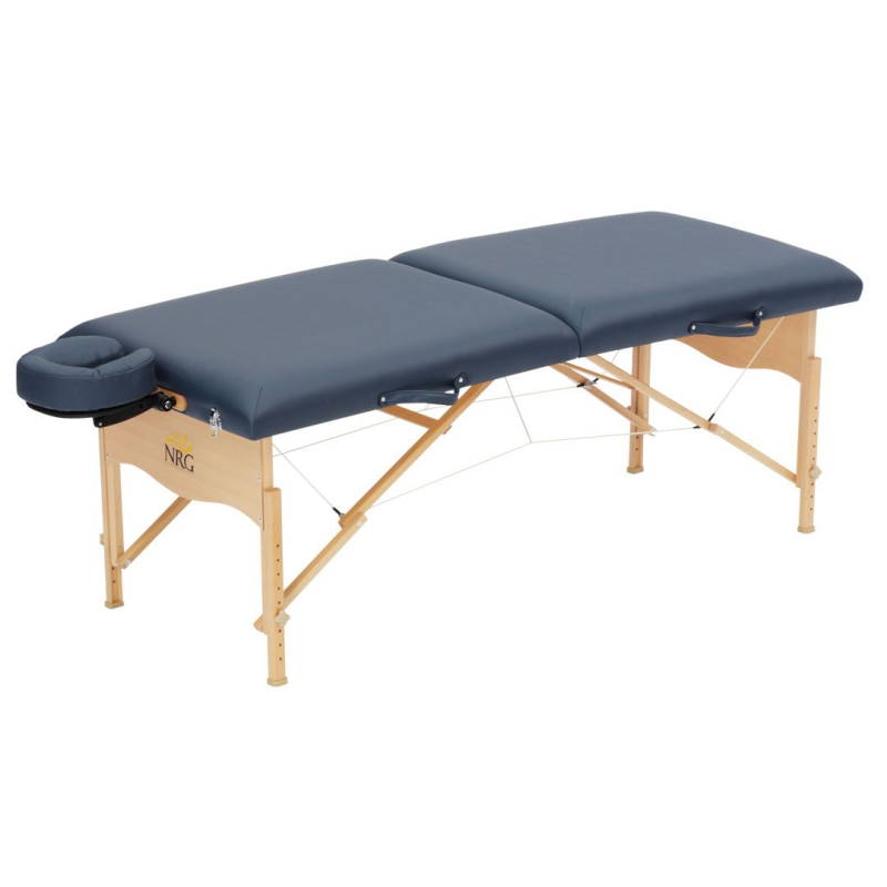 NRG CHI portable massage table in blue picture