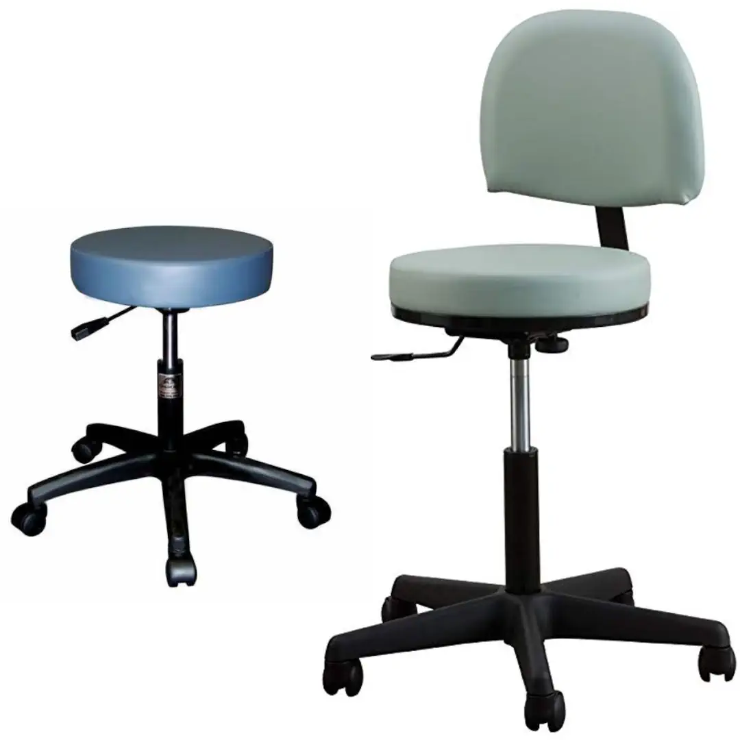 Oakworks Premium Rolling Stool - Oakworks premium adjustable rolling stool