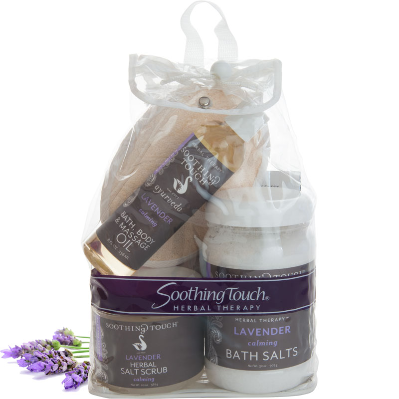 Soothing Touch Calming Lavender Gift Set - Calming Lavender Massage Gift Set