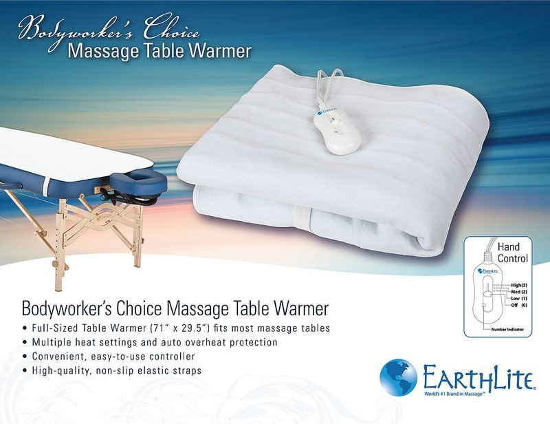 Bodyworkers Choice massage table warmer sell sheet