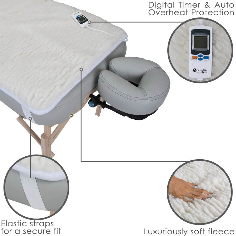 Closeup details of the Deluxe Massage Table Warmer Samadhi-Pro
