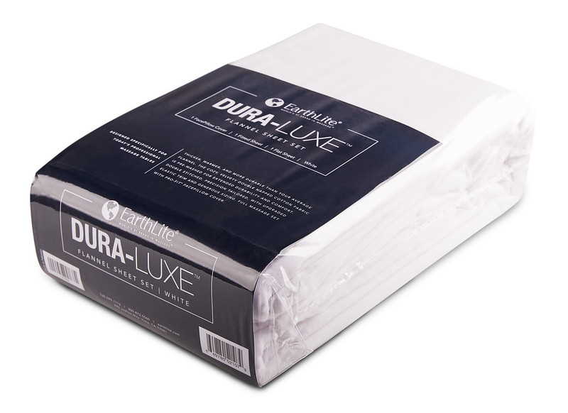 Dura-Luxe 3 piece flannel sheet set package in white