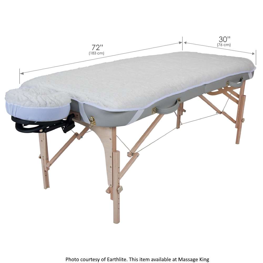 Dimensions of Earthlite Basic Fleece Pad for portable massage tables
