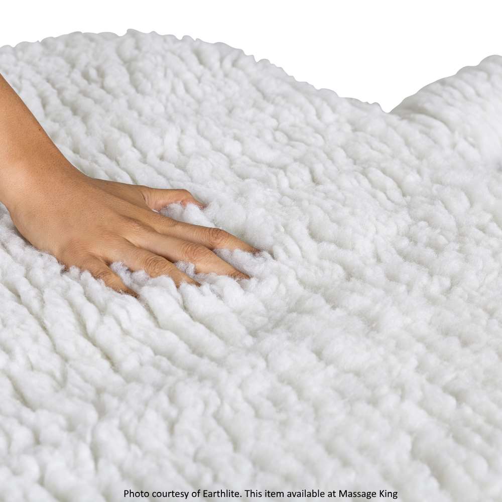 Massage table fleece pad closeup