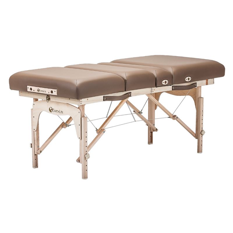 EarthLite Calistoga Portable Salon flat Table in Latte Color