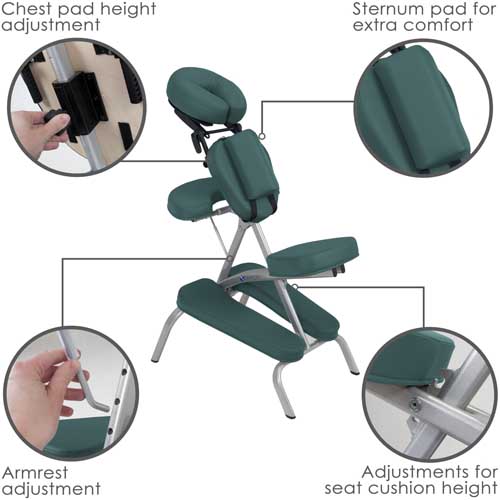 EarthLite Vortex Portable Massage Chair Package Full View