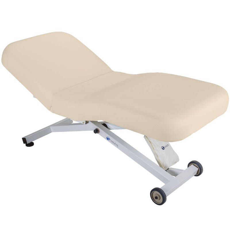 Image of the Flexa-cover by Earthlite on a salon style table.