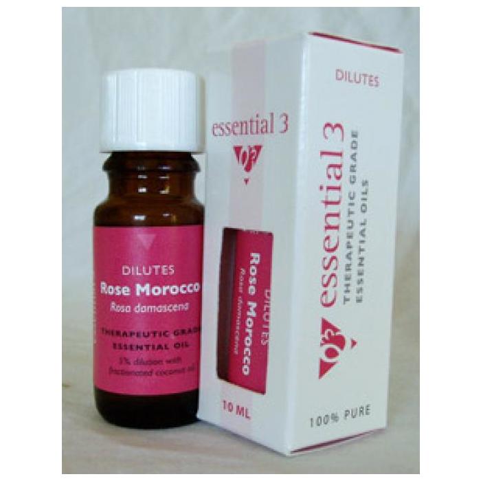 Essential 3 Rose Morocco/Fractionated Coconut Diluted Oil - Rosa Damascena