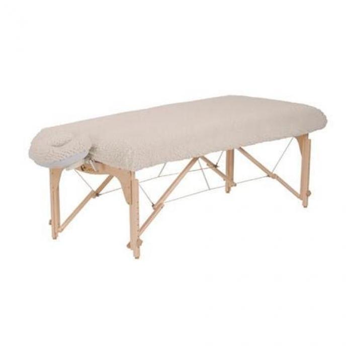 Massage Table Pad Set Premium Fleece Professional SPA Massage Bed Pad,  Natural & Thickened & Extra Soft Fleece Massage Table Cover, Includes Pad  and