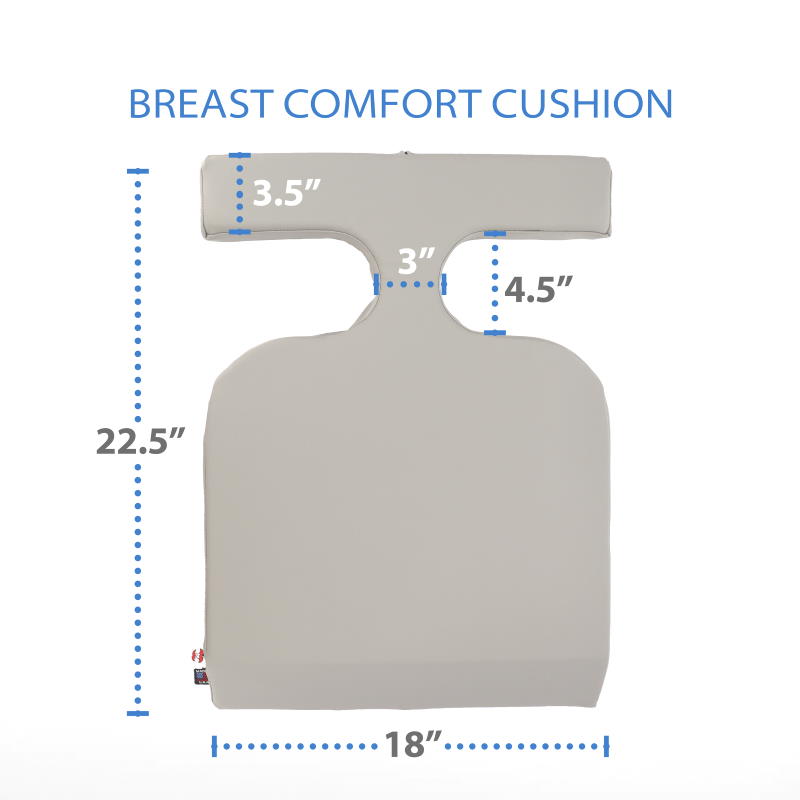 Ladies comfort breast cushion dimensions.