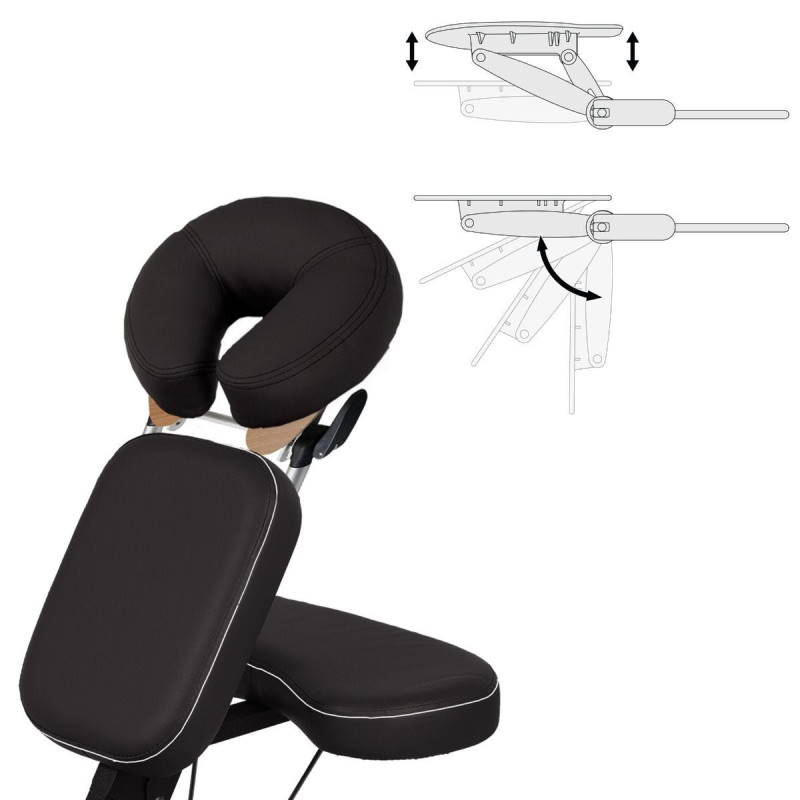 Microlite chair adjustable face rest