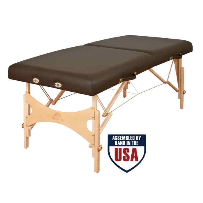 Oakworks Nova portable massage table in Expresso