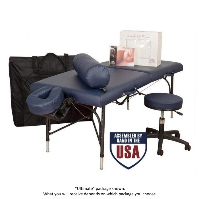 Oakworks Wellspring Massage Table Packages - Massage table with uncommon strength and ergonomic portability!