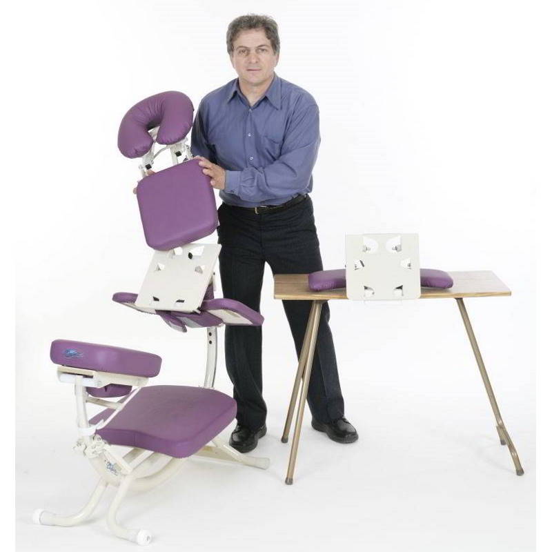 Dolphinette Desk Topper platform uses the Sternum Pad from your Dolphin Chair
