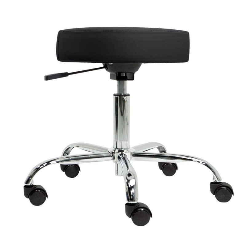 Earthlite pneumatic rolling stool with adjustable height