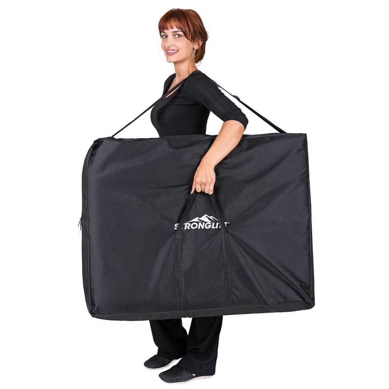 Picture of the table carrycase that comes with the Shasta portable massage table.
