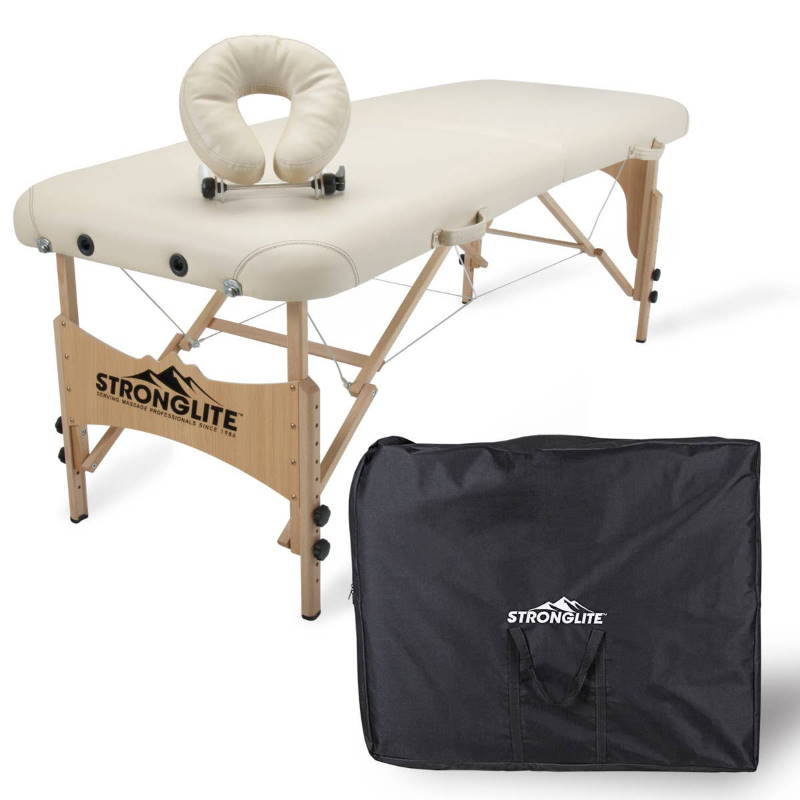 Order your Shasta portable massage table package in Beige color