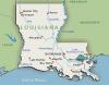 Map of Louisiana graphic
