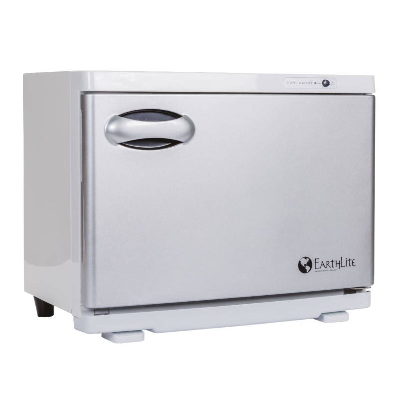 Image of Hot Towel Cabinet with UV in white, medium size, by Earthlite
